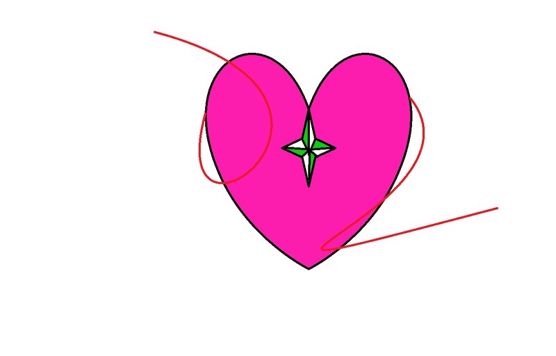 Pink Heart with Star