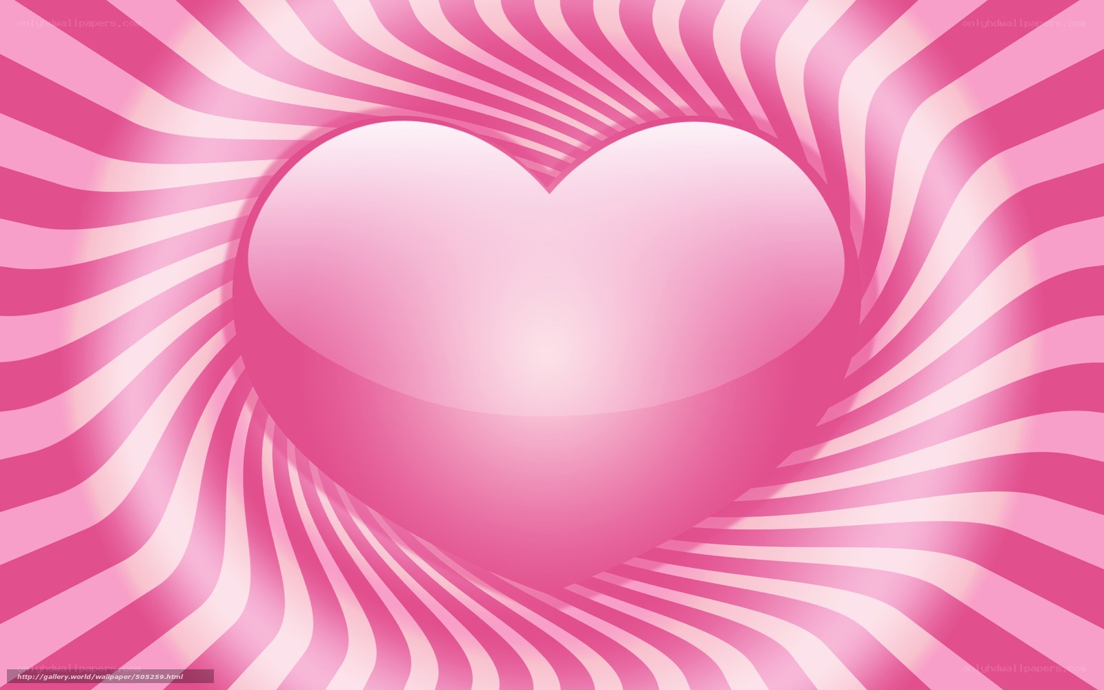 pink heart with striped background