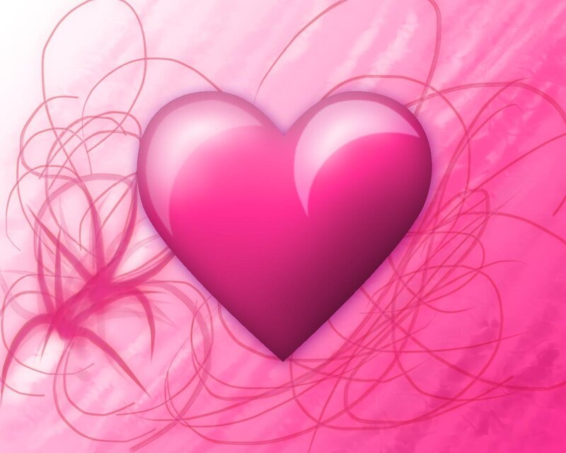 pink heart with swirls