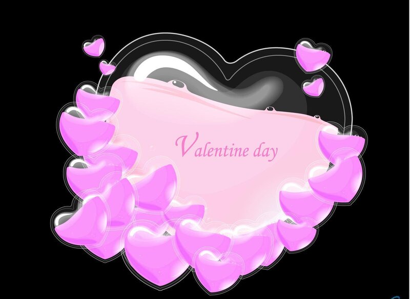 Pink Heart with Text — Romantic