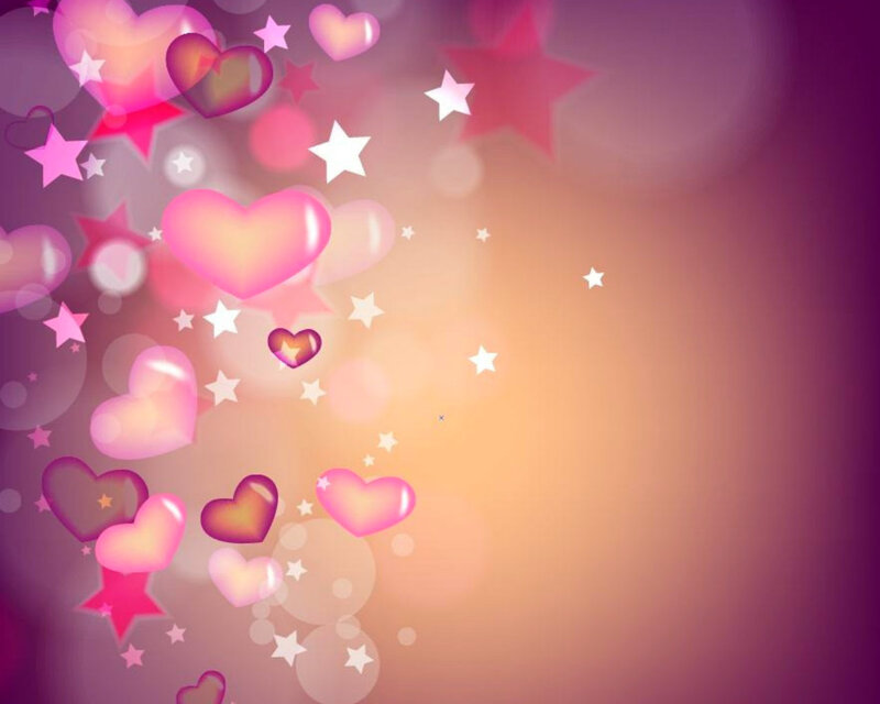 Pink Hearts and Stars — Romantic