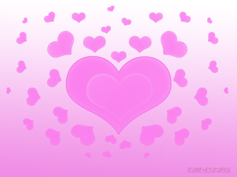 Pink Hearts on Gradient — Romantic