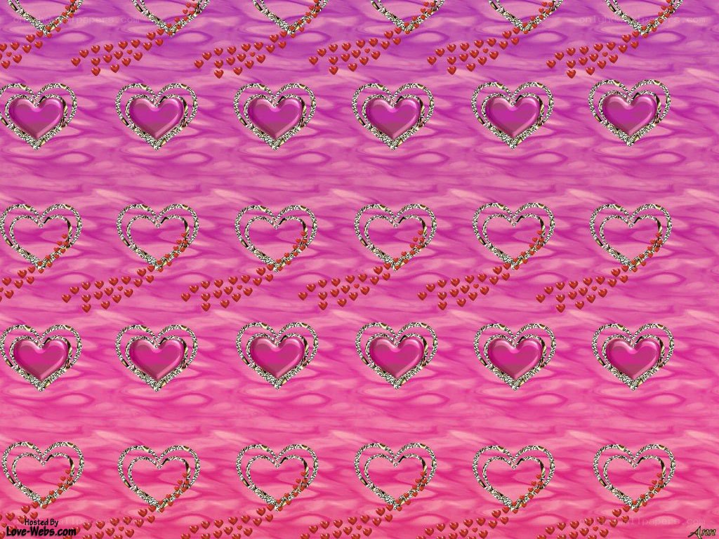 pink hearts pattern