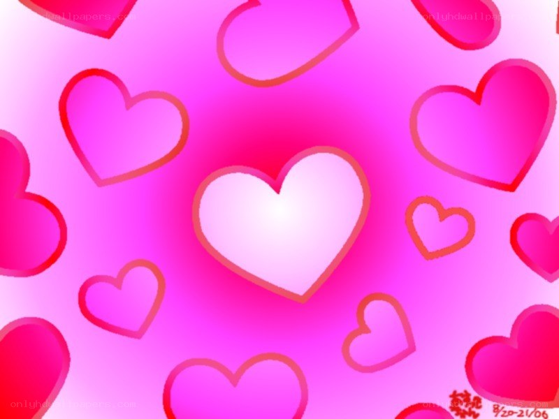 pink hearts pattern