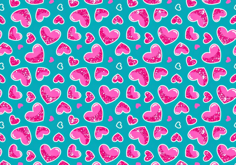 Pink Hearts Pattern — Playful