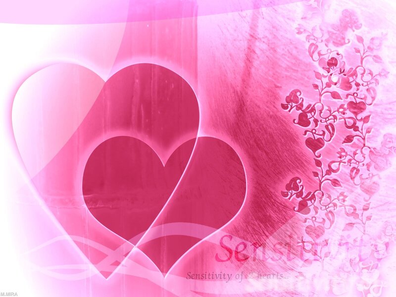 Pink hearts sensitivity
