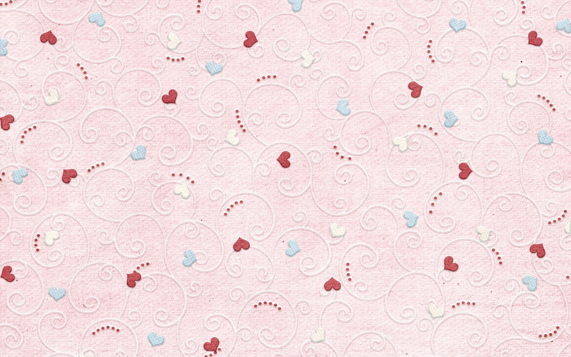 pink hearts swirl pattern
