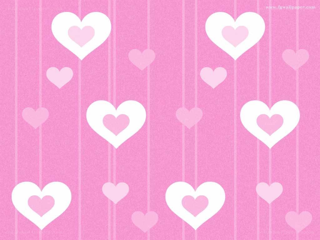 pink hearts wallpaper