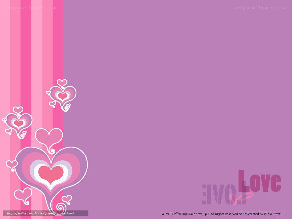 pink hearts wallpaper