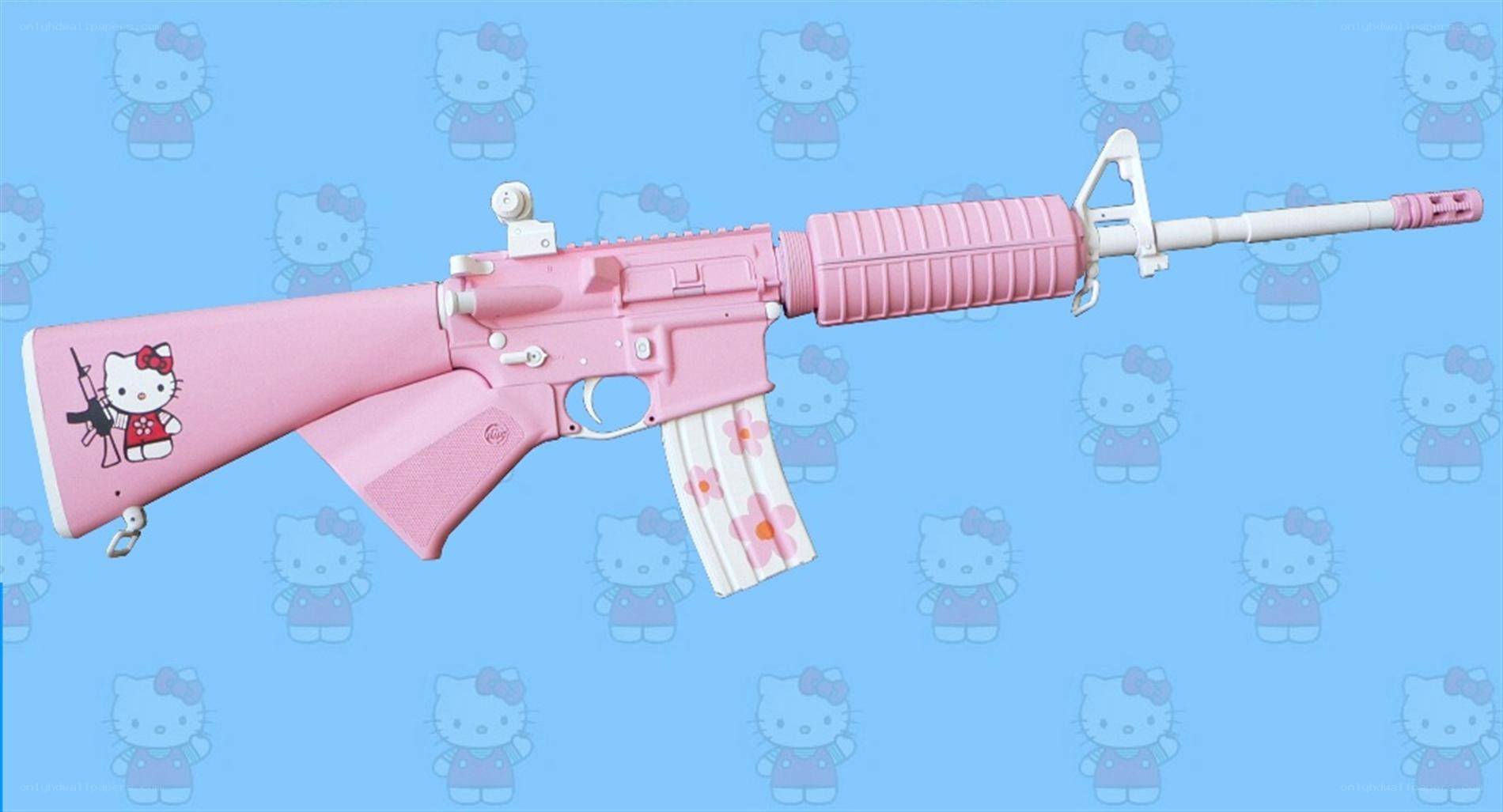 pink hello kitty rifle