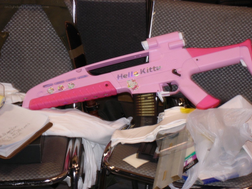 pink hello kitty toy gun