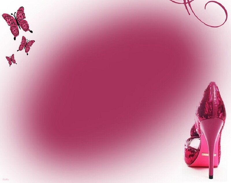 Pink High-heeled Shoe