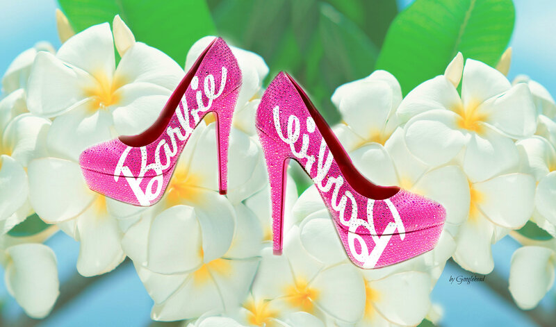 Pink High-heeled Shoes — Bright, Cheerful