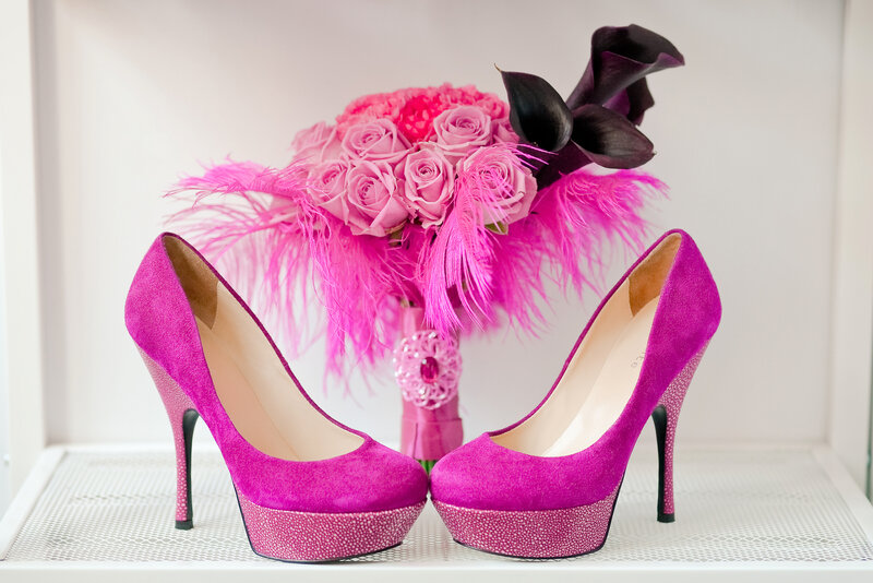 Pink High-heeled Shoes — Elegant