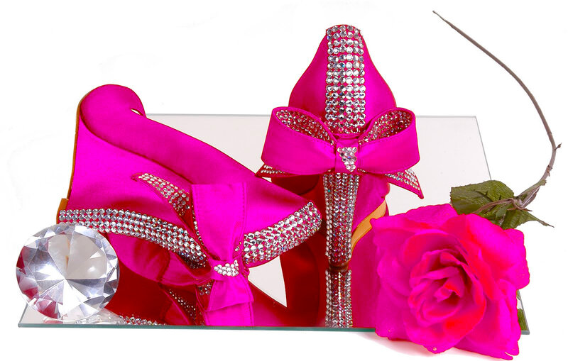 Pink High-heeled Shoes — Magenta