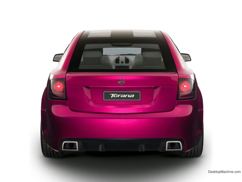pink Holden Torana rear view