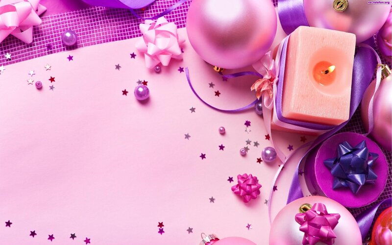 Pink Holiday Decorations — Festive