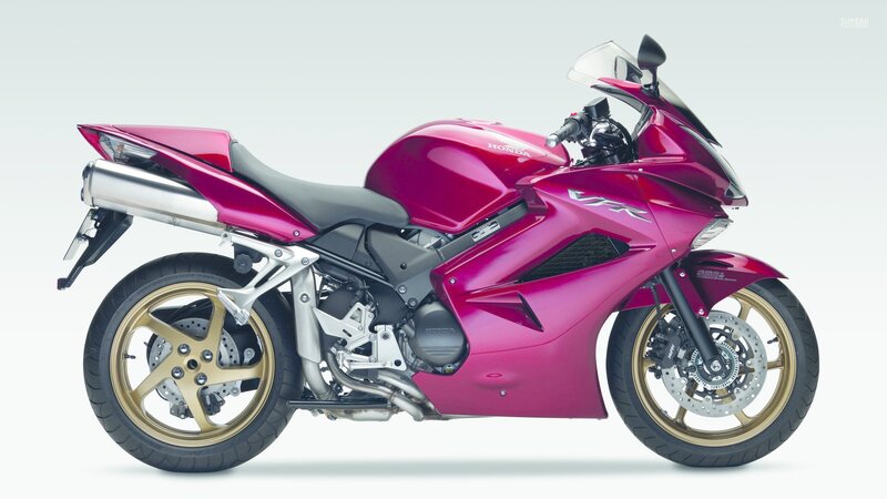 Pink Honda VFR Motorcycle