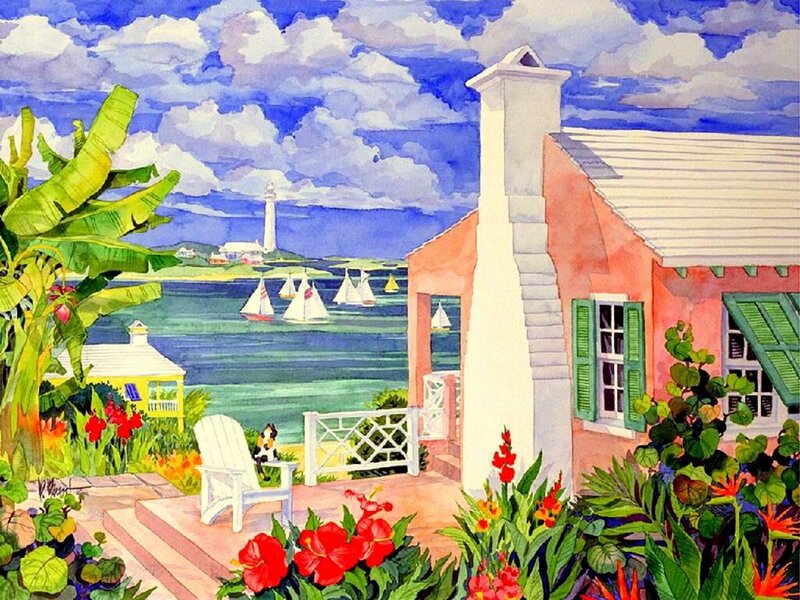 Pink House by the Sea