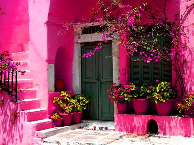 Pink House Entrance