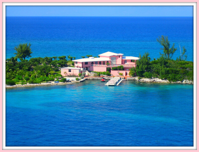 Pink House on Island