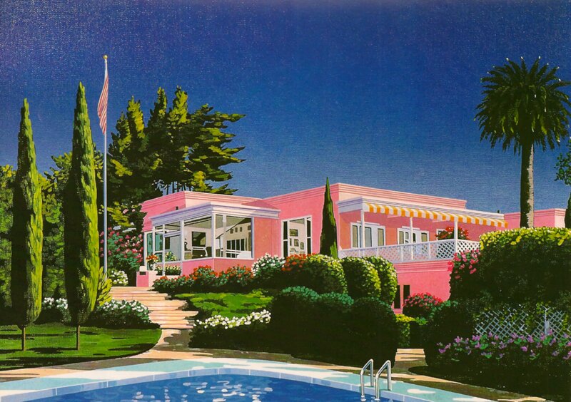 Pink House with Pool