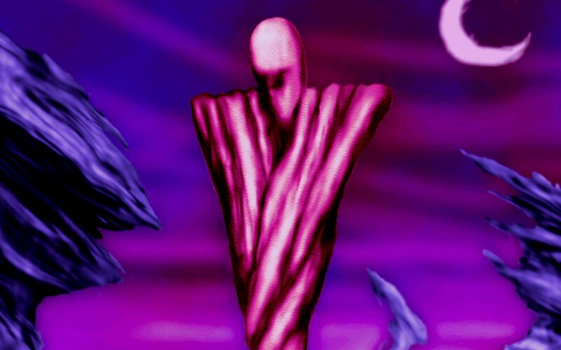 Pink Humanoid Figure