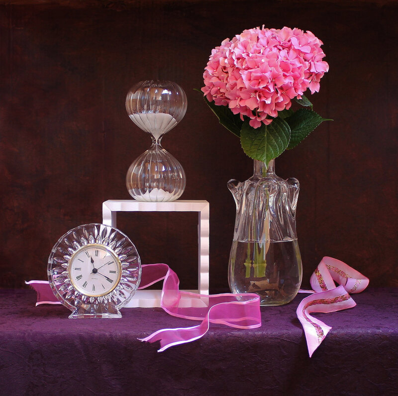 Pink Hydrangea in Vase