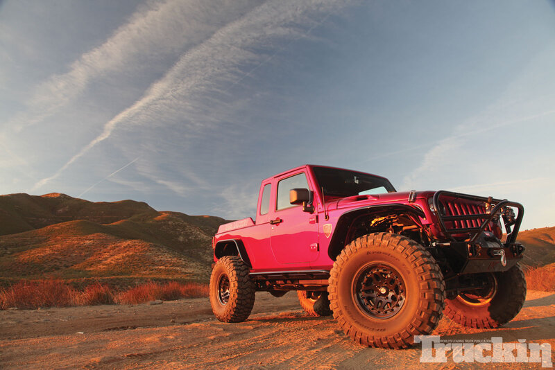 Pink Jeep Truck