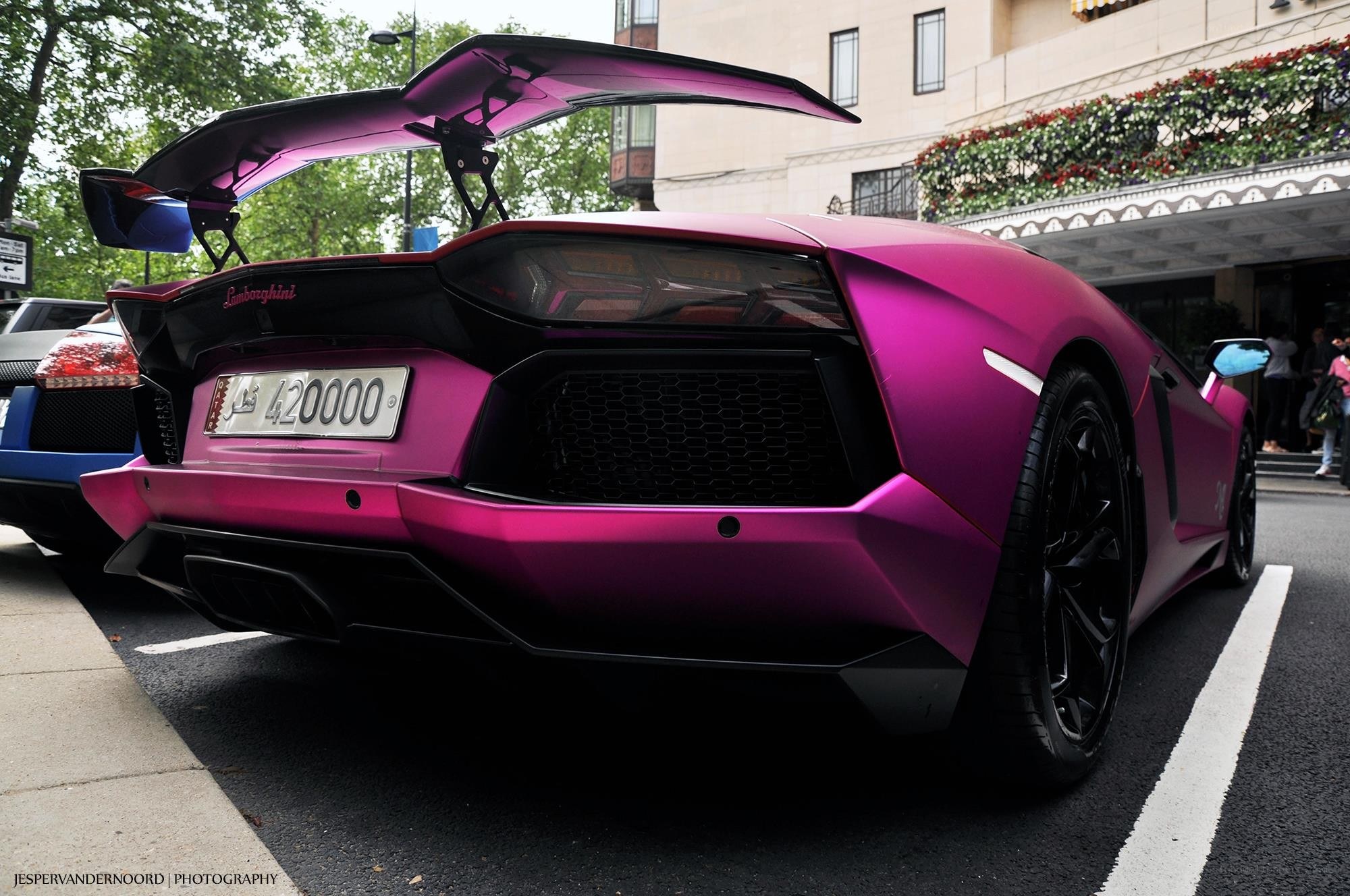 Pink Lamborghini Aventador
