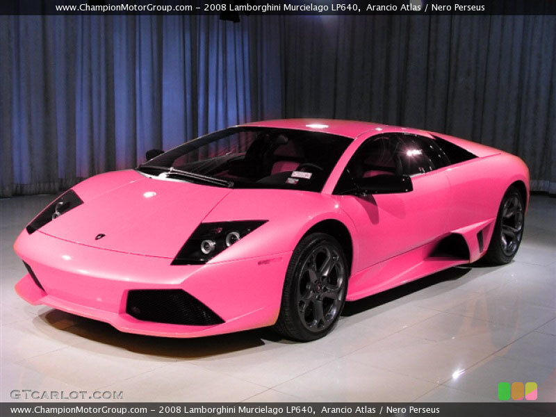 Pink Lamborghini Car