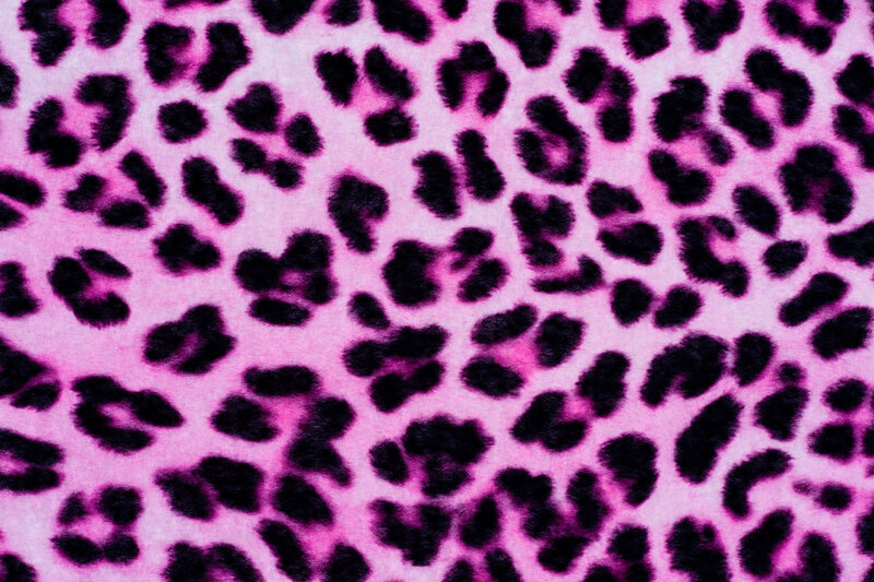 Pink Leopard Print Fabric