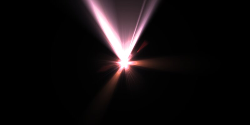 Pink Light Beams