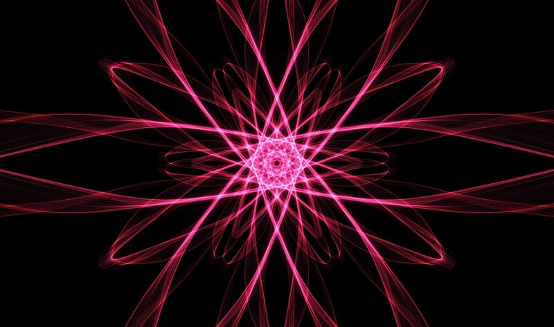 Pink Light Fractal Pattern