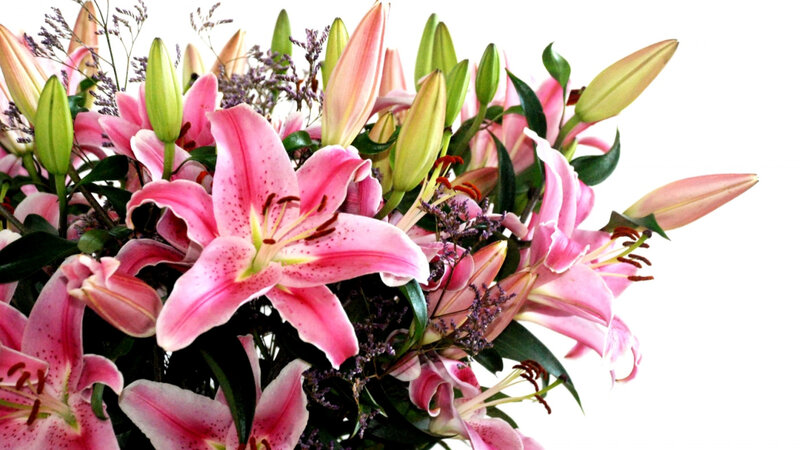 Pink Lilies Bouquet — Calm