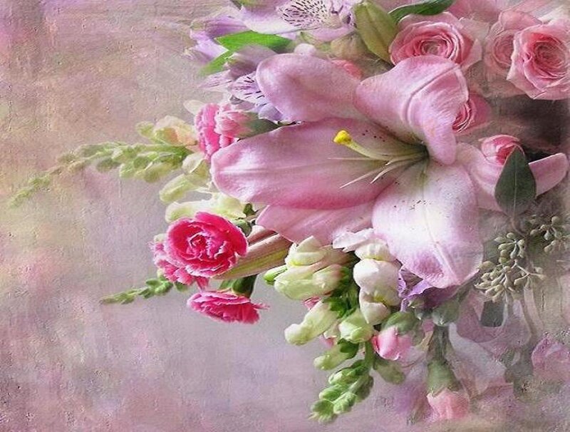 Pink Lily Bouquet — Serene