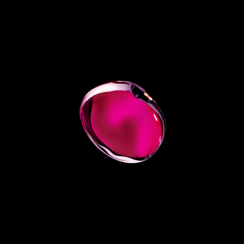 Pink Liquid Droplet