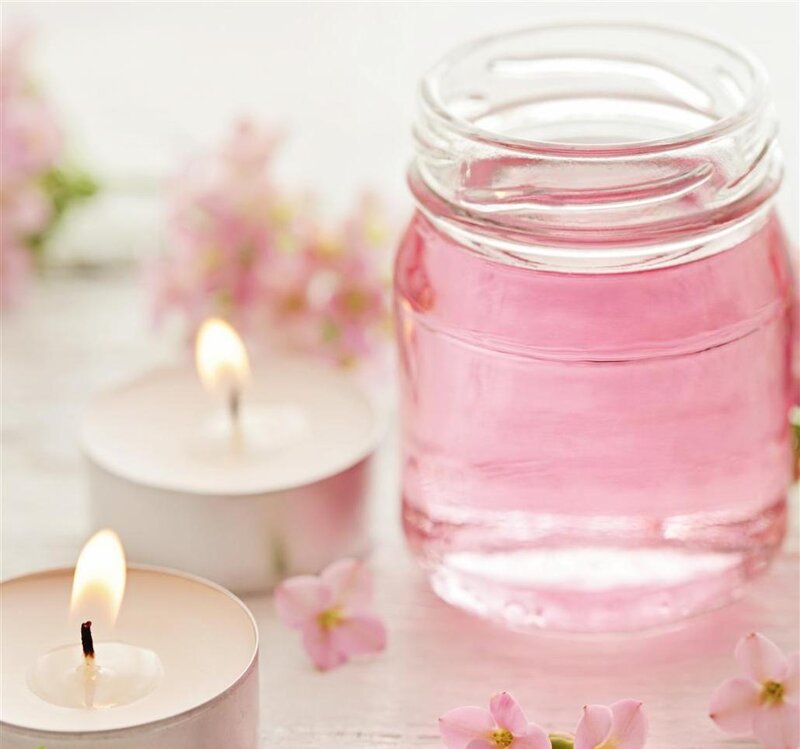 Pink Liquid in Jar