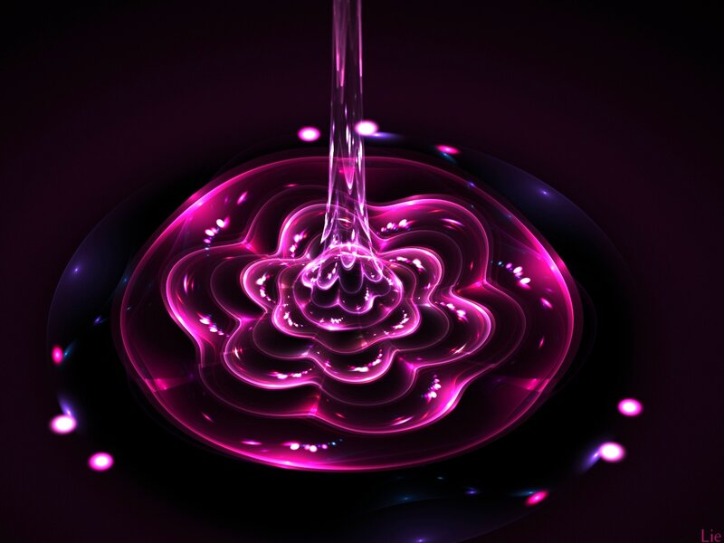 Pink Liquid Ripple