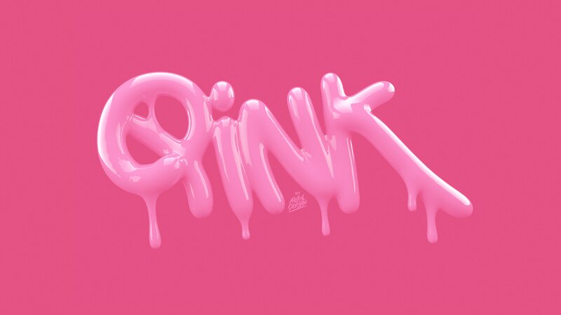 Pink Liquid Text