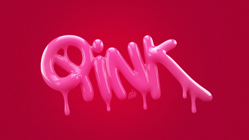 Pink Liquid Text — Vibrant