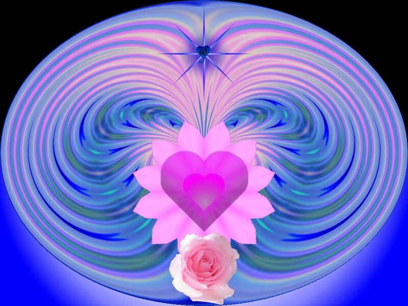 Pink Lotus with Heart