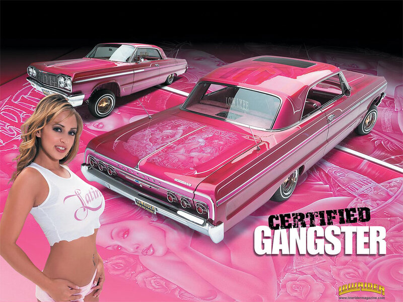 Pink Lowrider Cars and Model