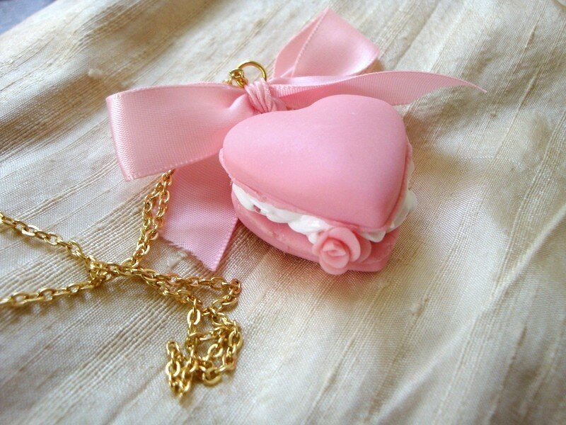 Pink Macaron Necklace