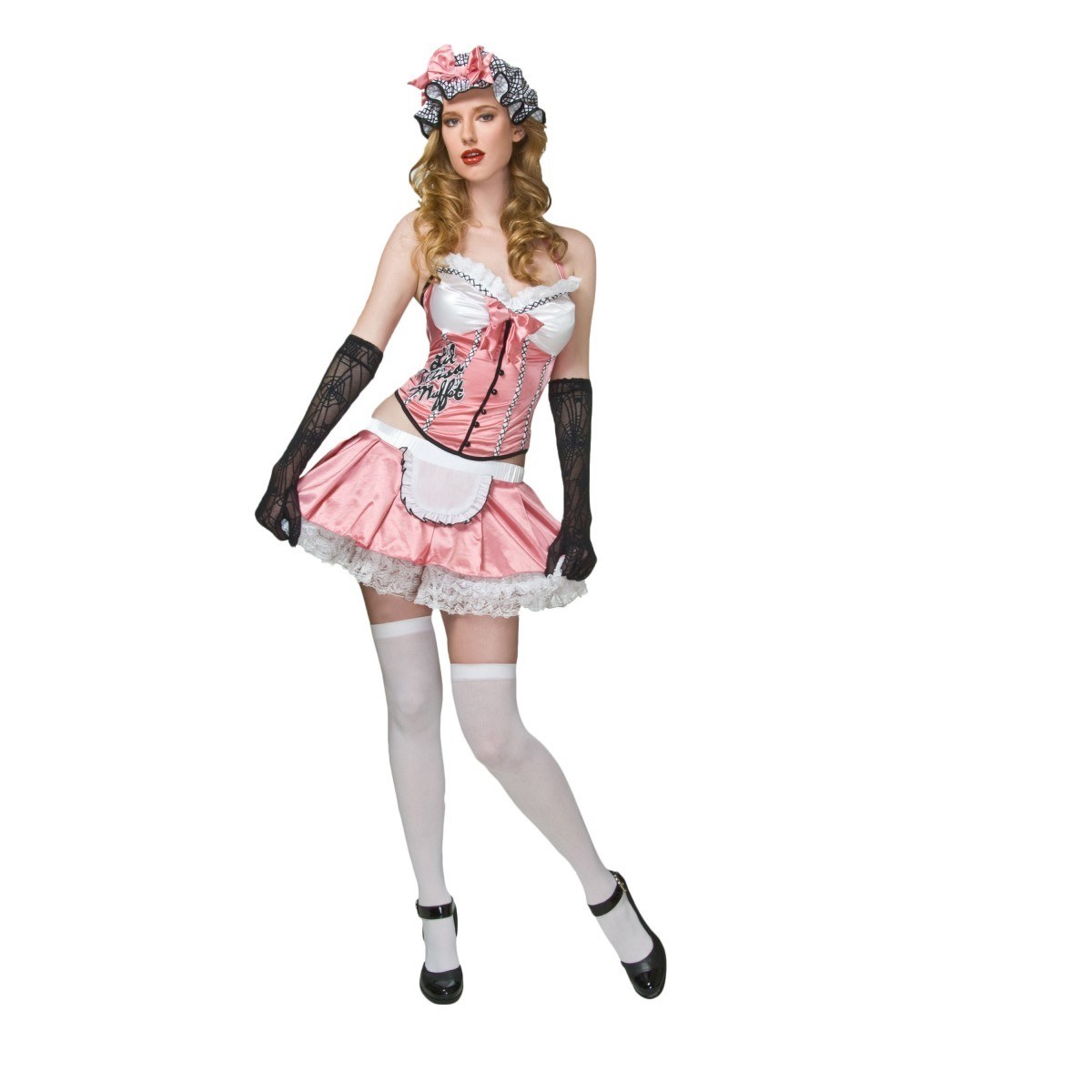 pink maid costume