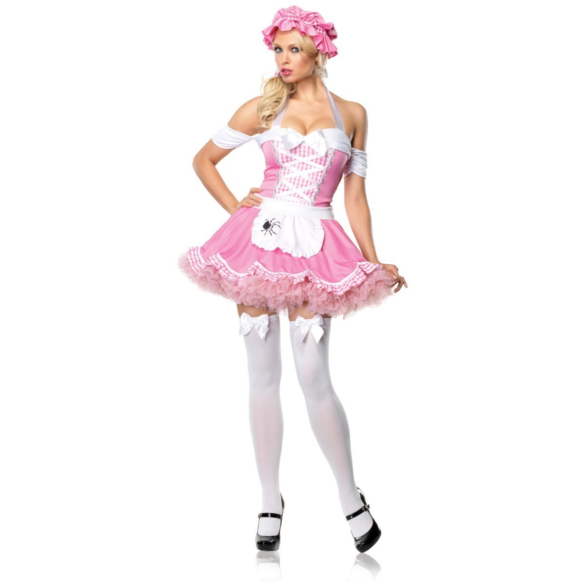 pink maid costume