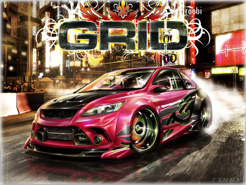 Pink Modified Car — Dramatic