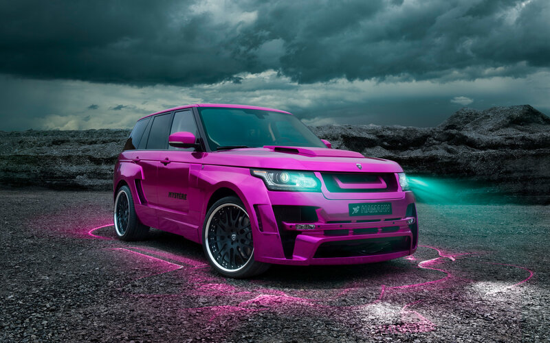 Pink Modified SUV