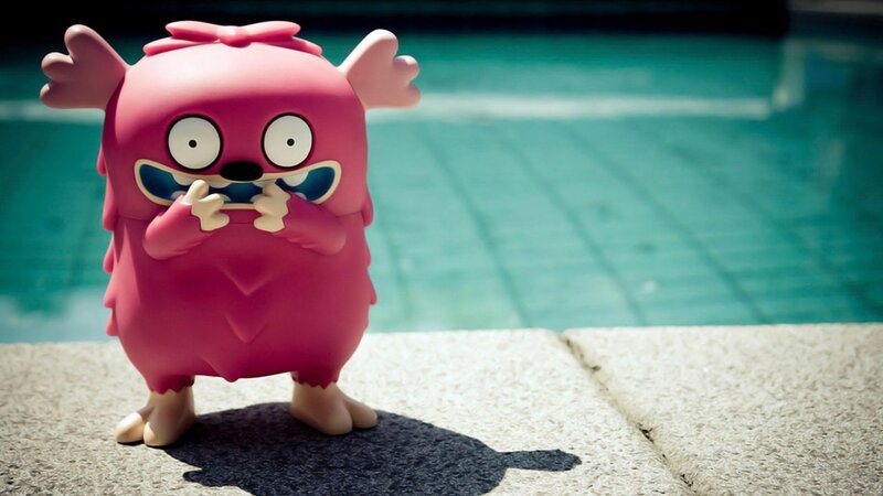 Pink Monster Figurine