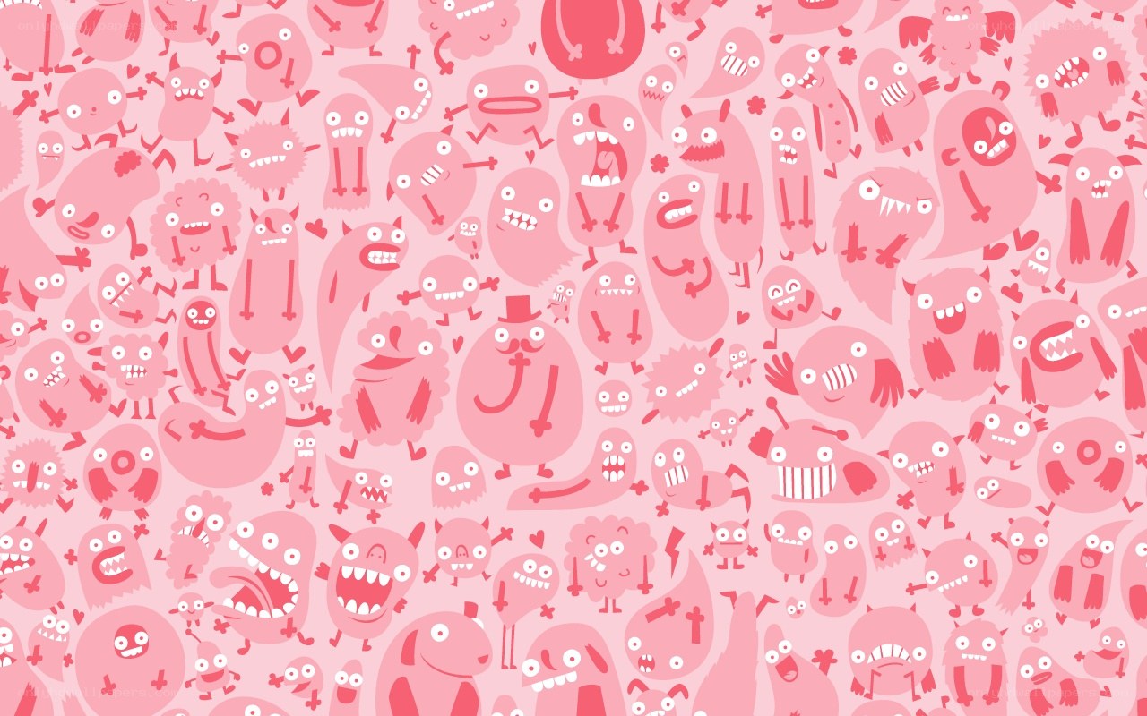 pink monster pattern